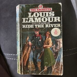 LOUIS L'AMOUR: Ride The River (The Sacketts #17) Vintage Western Paperback